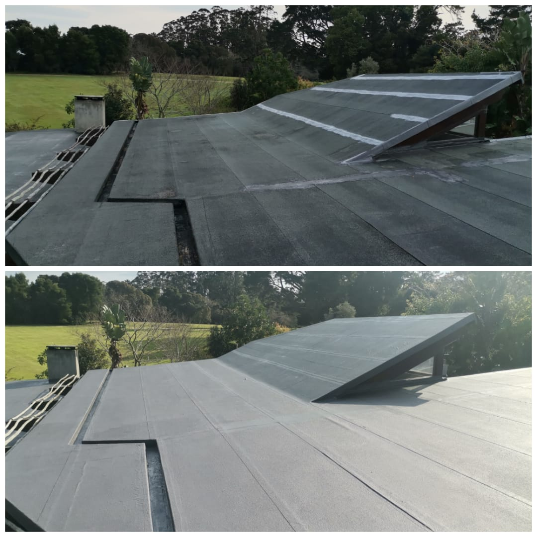 Waterproofing a concrete roof